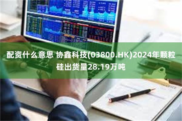 配资什么意思 协鑫科技(03800.HK)2024年颗粒硅出货量28.19万吨